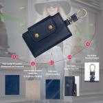 Slim Signal Blocker Key Holder , RFID Faraday Key Fob Pouch Block FOB Signal