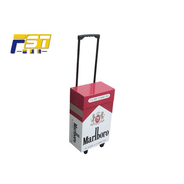 Eco - Friendly Mobile Folding Box Trolley Silk Screen Printing With Large Capacity