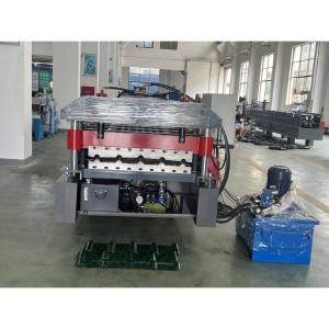 China PPGI Zinc Metal Roof Making Machine 0.3mm Full Automatic Metal Trapezoid 5 Rib wholesale