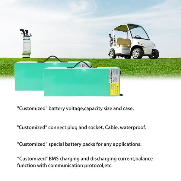 Handheld Electric Golf Cart Lithium Battery 60V 25Ah 30Ah 35Ah Customizable