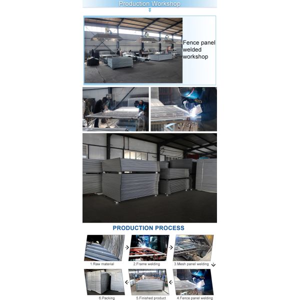 Flexible Construction Fence Panels , Galvanized Security Fencing With ISO 9001 certification