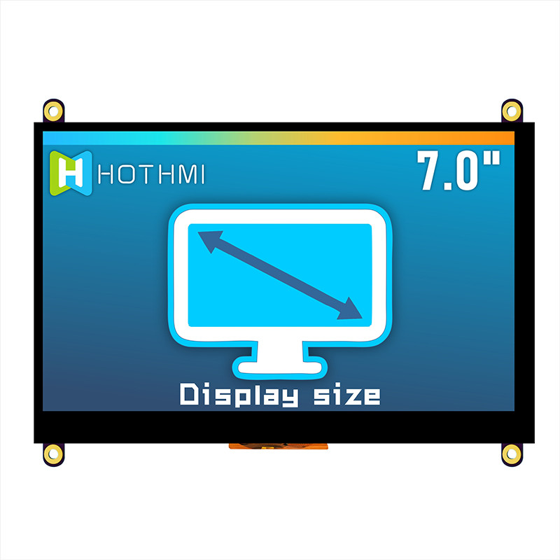 7 Inch For HI Signal TFT Display 1024x600 For Raspberry Use Pcap Monitor