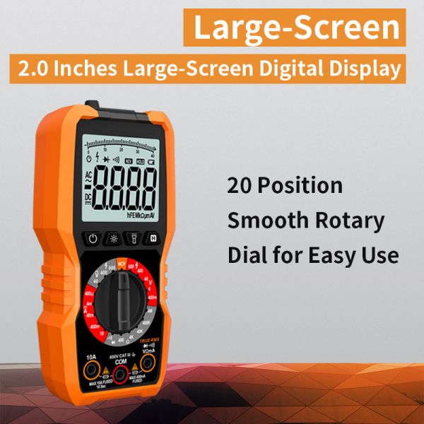 NCV detection portable Digital Multimeter 600V AC DC Voltage 10A DC Current