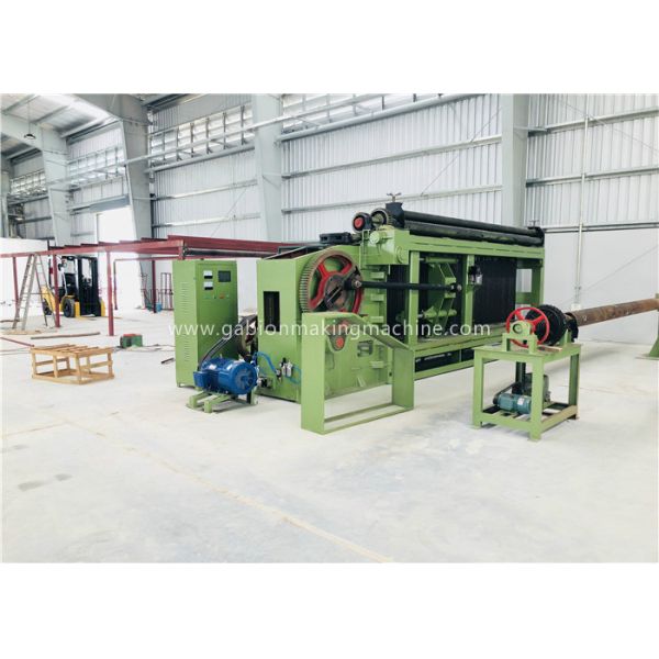 Fully Automatic Wire Coiling Machine , Double Twist Gabion Machine PLC Control