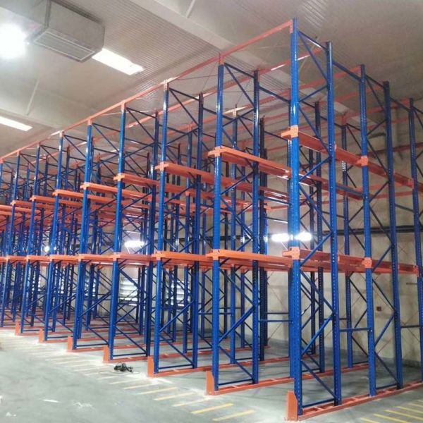 Cold Room Steel Heavy Duty Drive In Pallet Racking System Customized Depth