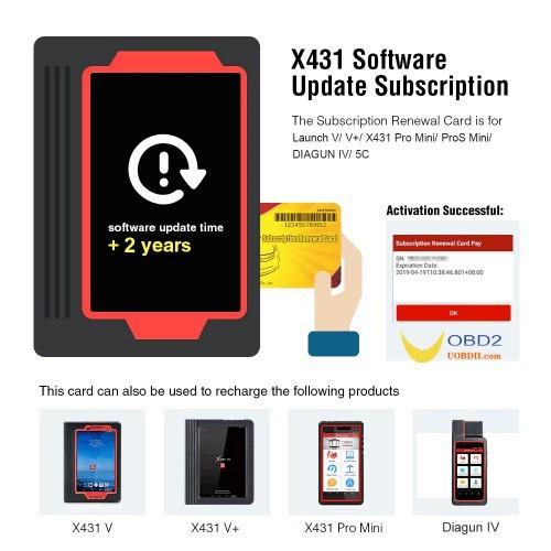 Quality 2 Years Update Service for Launch V/ V+/ X431 Pro Mini/ ProS Mini/ DIAGUN IV/ 5C/ LAUNCH X-431 PRO DYNO for sale