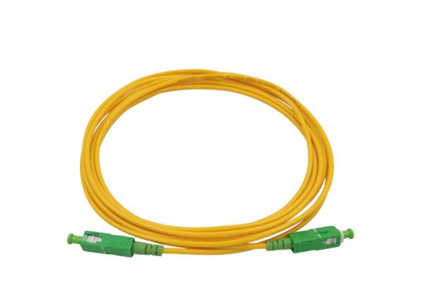 Single Mode SC/APC -SC/APC Fiber Optical Patch Cord 10M Low Loss Return Loss