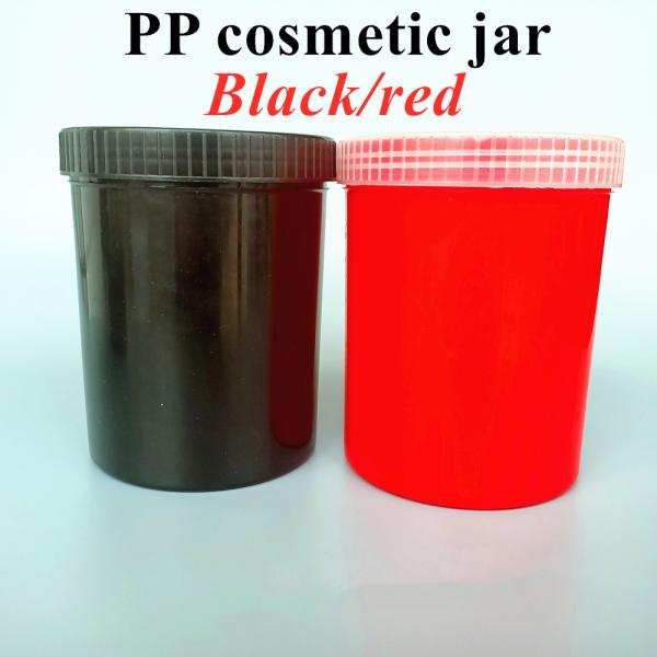 White Red Black Plastic PP Cosmetic Beauty Make up Bottle Skincare Cream Jar 150g 250g 500g 1000g Body Face Lip Scrub Containers