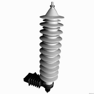 Electrical HV Zinc Oxide Lightning Arrester Surge Protection Device Gray Color