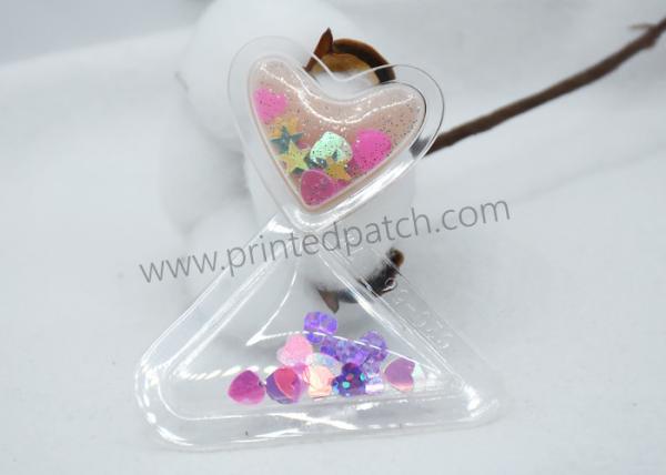 Quality Clear TPU 0.8mm Embossed Patches With Bling Sequins for sale