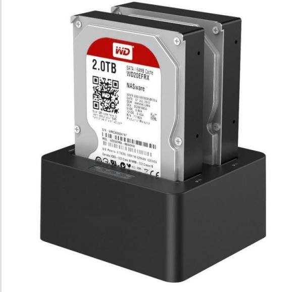 Quality USB 3.0 Hdd Dual Bay Hard Drive Docking Station 2.5 3.5 SATA HDD SSD for sale