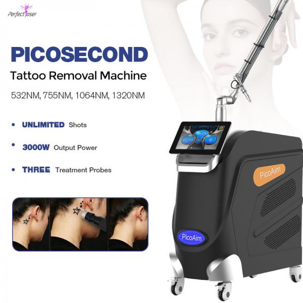 Quality Q Switched Nd Yag Picosecond Laser Tattoo Removal Machine Acne Pigmentation 2000W for sale