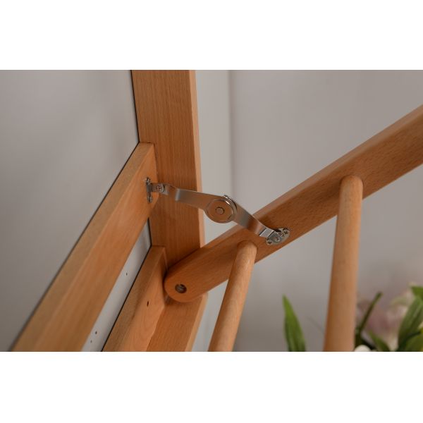 Natural Wood Solid Beech 15.5cm Depth Wall Mounted Drying Rack