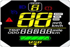 China 5.0V VA High Contrast LCD Display Rounded 7 Segment LCD Module wholesale