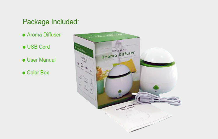 50ml Electric USB Aromatherapy Essential Oil Diffuser With Lamp