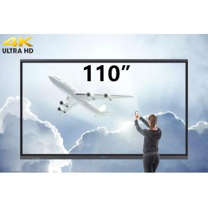 China 110inch 4K Display Smart Flat Panel Touch Screen Interactive Board wholesale