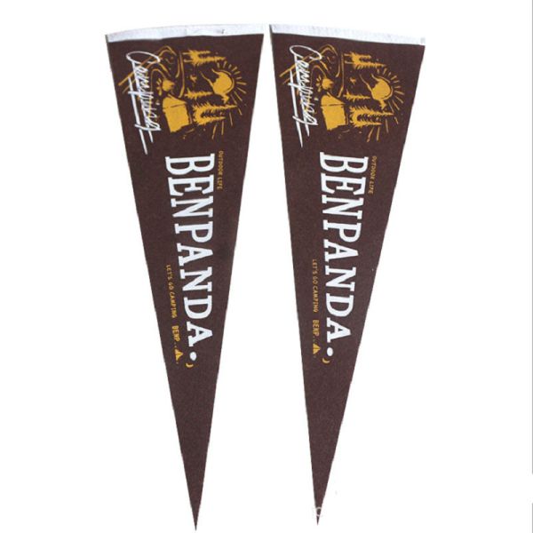 100gsm Plush Felt School Triangle Flags Soft Touch For Decoration