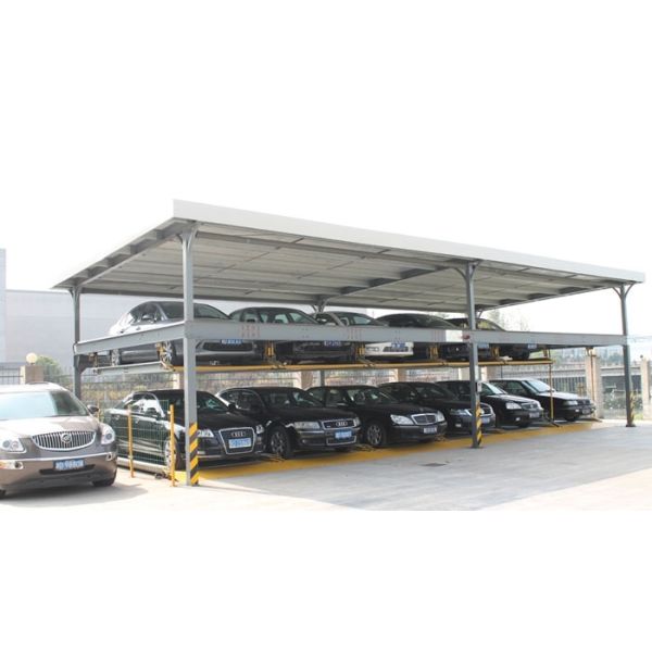 Vertical lifting and horizontal shifting steel structure smart car parking system
