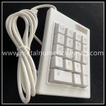 White Bank Counter 1.5m Plastic Numeric Keypad Computer Numeric Keys
