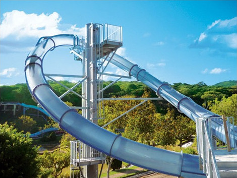 Customized Mat Racer Water Slide FRP Fiberglass Large Water Slides For Adults