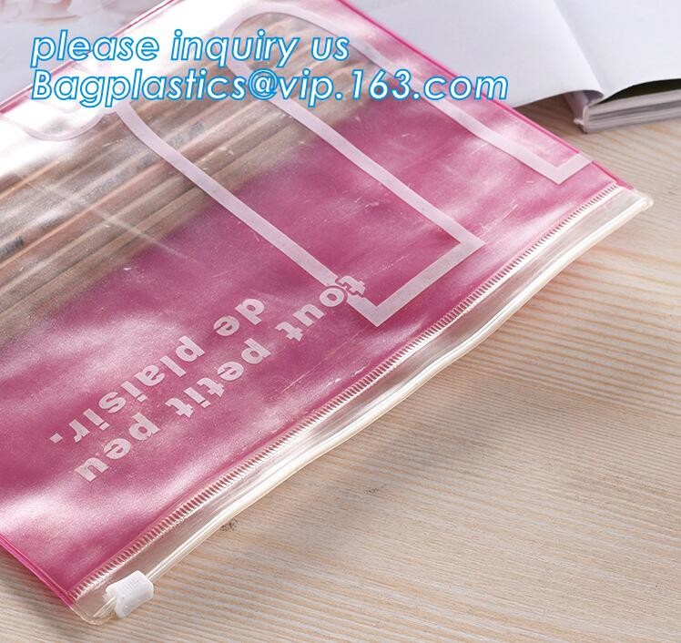 Promotional Low MOQ colorful A5 size matte waterproof mesh PVC file pocket folder/document bag with zipper and custom lo