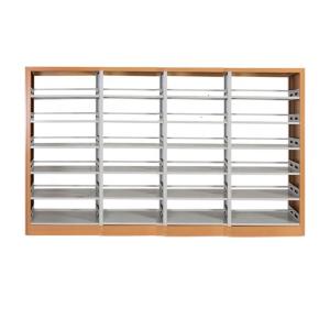 School Library Durable 0.8m Iron Metal Book Shelf