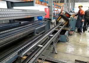China Warehouse Storage Racks Upright Teardrop Frames Roll Forming Machine wholesale