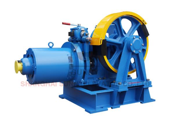 VVVF Elevator Traction Machine Traction Elevator Components With Right Sheave