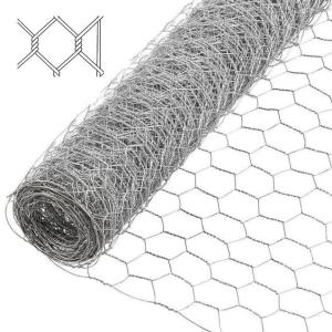 China 50m Roll Galvanized Steel Wire Chicken Mesh Netting Hexagonal Mesh Wire Netting on sale