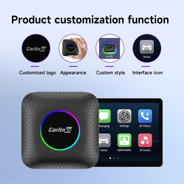 Quality Multi Media TBox Ambient Dongle Android 13 SDM660 Wireless Adapter CarPlay Android Auto 128GB FOTA Upgrade SIM TF Ai Box for sale