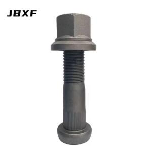 General Truck Wheel Fastener Parts 40Cr Grey Phosphated M22X1.5X110/120 Knurl Hub Bolt Assy