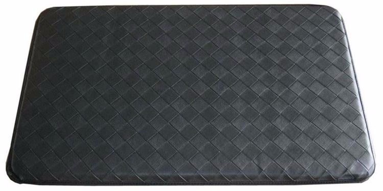 Black Grid pattern pu anti fatigue mat with NBR foam
