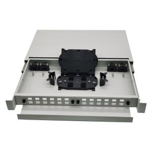 24 Core Sliding Terminal Box ODF Patch Panel 19 Inch Network Cabinet Mount Type