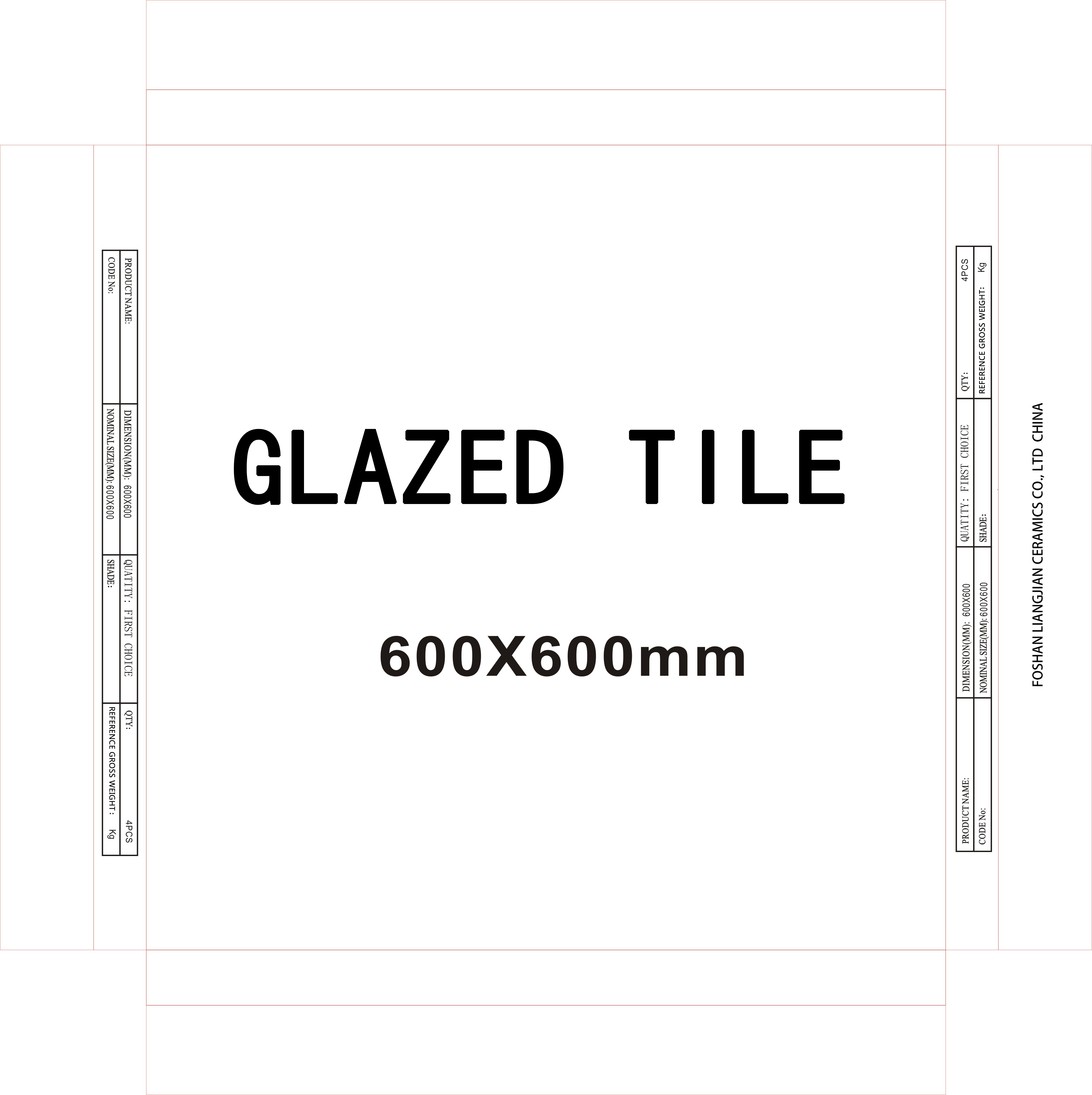 600*600mm Floor Specification Full Body Porcelain Non Slip Stair Tiles in Matte Luster