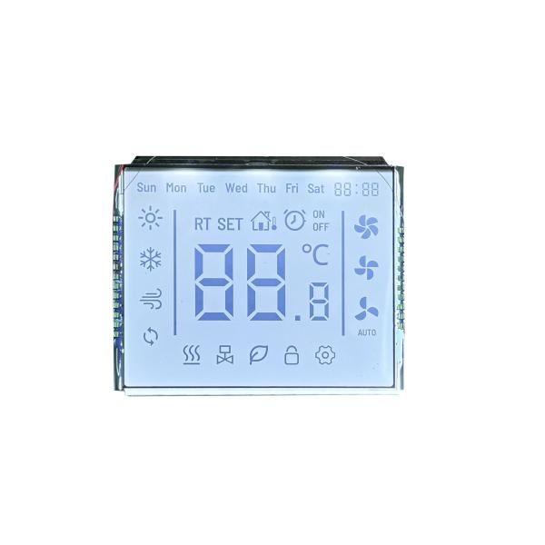 Quality Customized TN LCD Segment Screen Transmissive White Backlight 4.5V 24PIN for sale