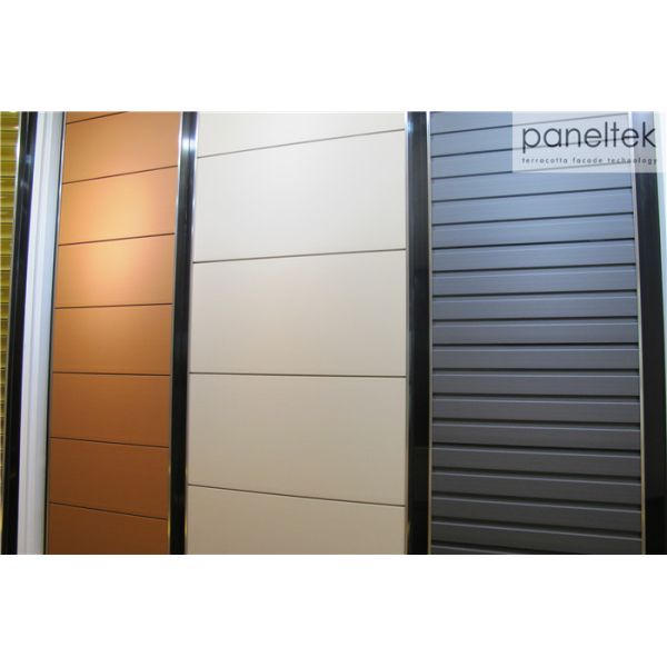 Glzed Blue Terracotta Wall Cladding Tiles For Building Facade Decoration