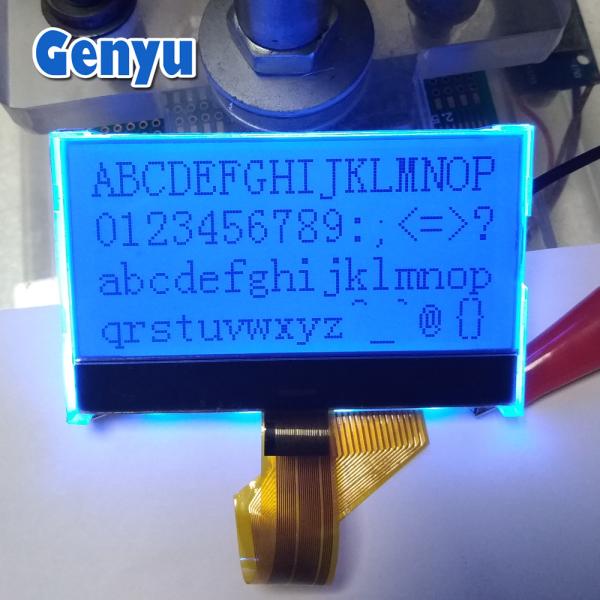 Quality 2.7 Inch 128x64 Graphic LCD Display FSTN COG Blue Backlight 3.3V 26PIN FPC for sale