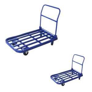 China 120x66cm 1100lbs Capacity Foldable Platform Trolley With Tube Steel wholesale
