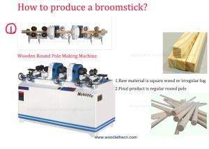 Wood Broomstick Making Machine Line