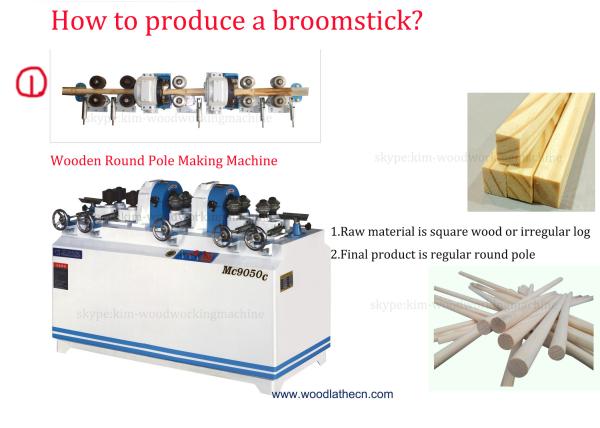 Quality Wood Broomstick Making Machine Line for sale