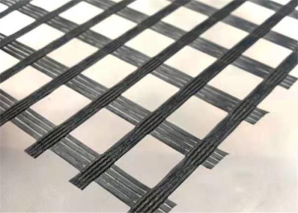 Quality Self Adhesive Bitumen Coated Knitted Glass Fiber Geogrid for sale