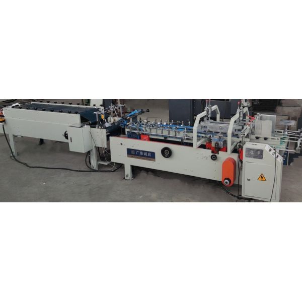 Box Folding and Gluing Machine with 380V Voltage Box Unfolded Size width 120mm-500mm