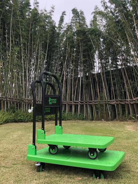 Quality Folding SILENT Foldable Platform Cart Trolley 180/330kg Polypropylene Deck for sale