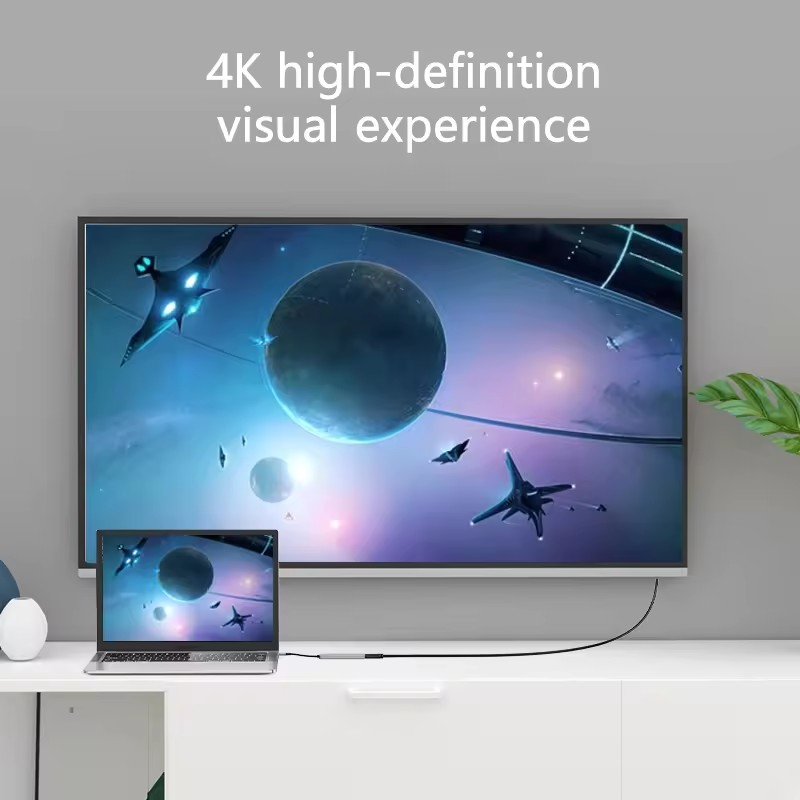 USB C Hub with 4K HDMI and High-Speed USB 3.0 Compatible for Windows Mac