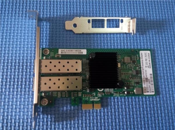 Quality 1G Dual Port Fiber Optic Network Interface Card  Fiber To The Desk Application LC Fiber Network Interface Adapter for sale