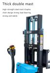 Pedestrian Stand On Pallet Stacker full electric pallet stacker reach walkie