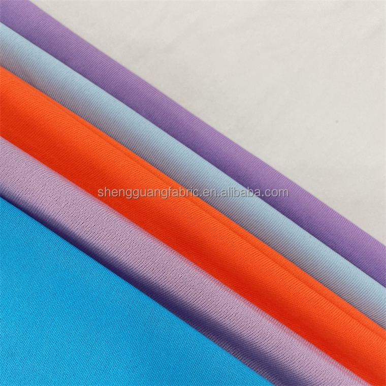 Super poly 4 way stretch shoe fabric material tricot knitted 100% polyester fabric