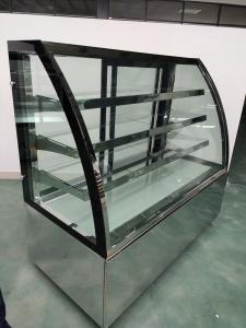 China Sliding Glass Refrigerated Bakery Display Case 410l Display Volume 220v / 50h wholesale