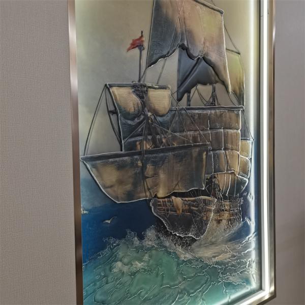 Quality Novel Design Hot Melt Tempered Art Glass Decorative Fused Glass Pattern Stain for sale