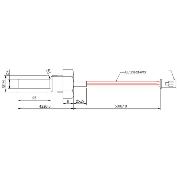 Pipe Clamp Type NTC Temperature Humidity Sensor For Toaster Oven